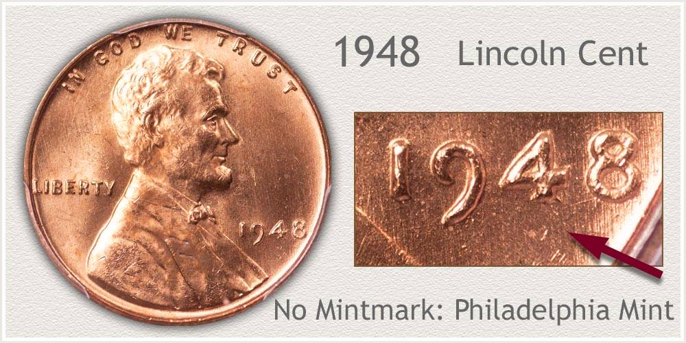 BU from a nice roll 1948 S Lincoln Cent