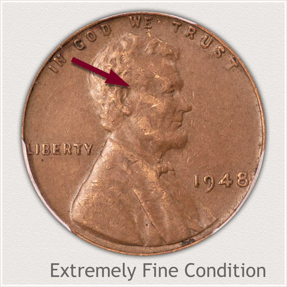 Extremely Fine Grade Lincoln Penny