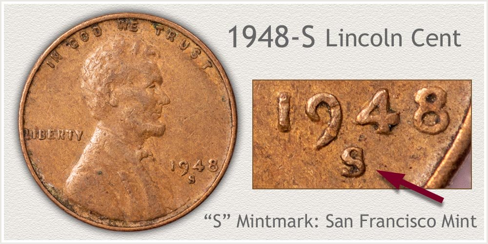 1948-S Lincoln Penny