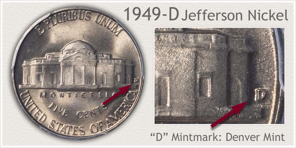 1949-D Jefferson Nickel