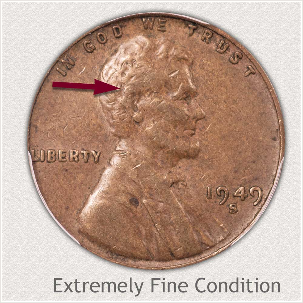 Extremely Fine Grade Lincoln Penny