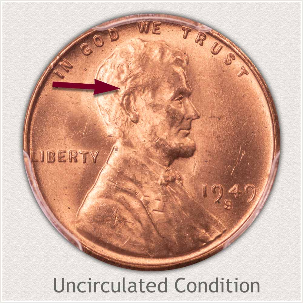 Uncirculated Grade 1949 Lincoln Penny
