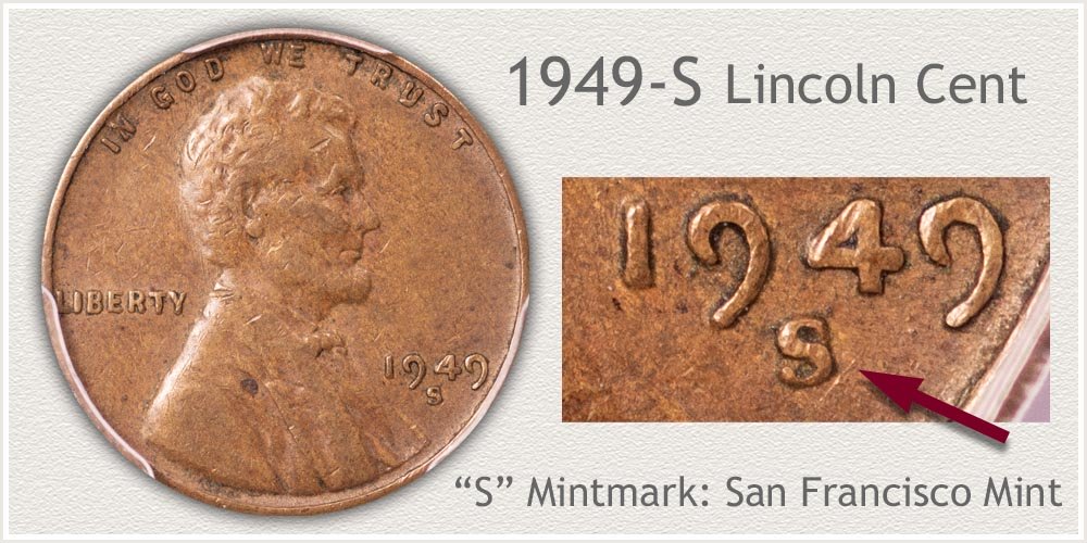 1949-S Lincoln Penny
