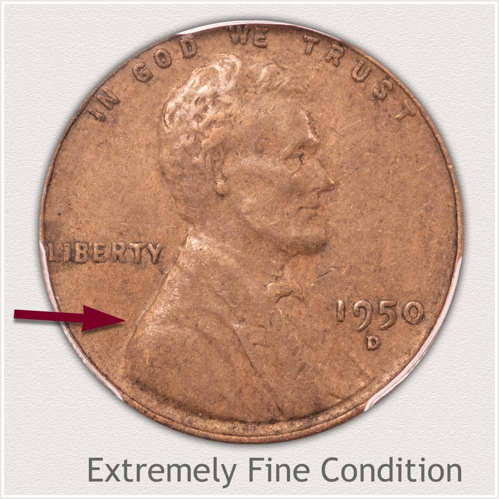 Extremely Fine Grade Lincoln Penny