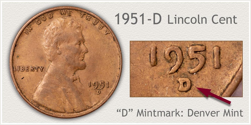 1951-D Lincoln Penny