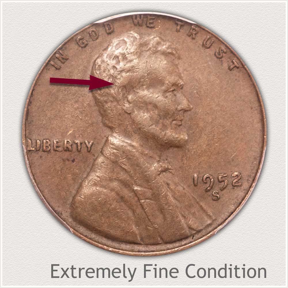 Extremely Fine Grade Lincoln Penny