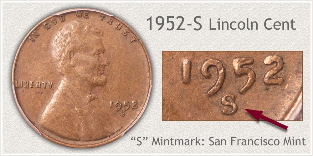 1952-S Lincoln Penny