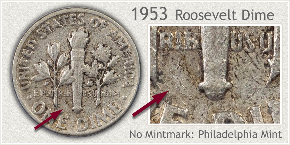 1953 Roosevelt Dime