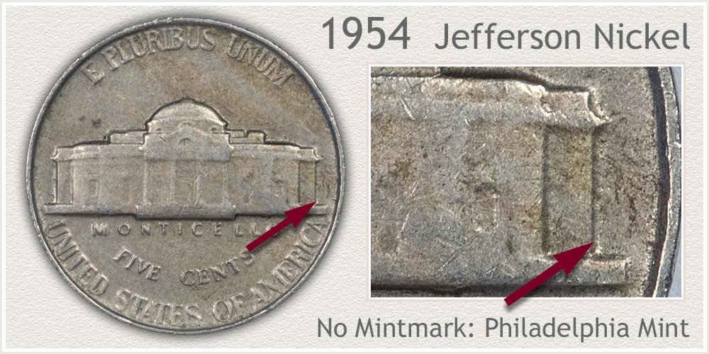 1954 Jefferson Nickel