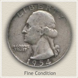 1954 Quarter Fine Condition