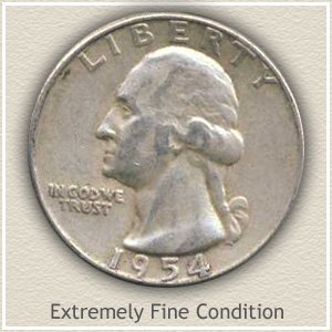 1954 Quarter Extremely Fine Condition