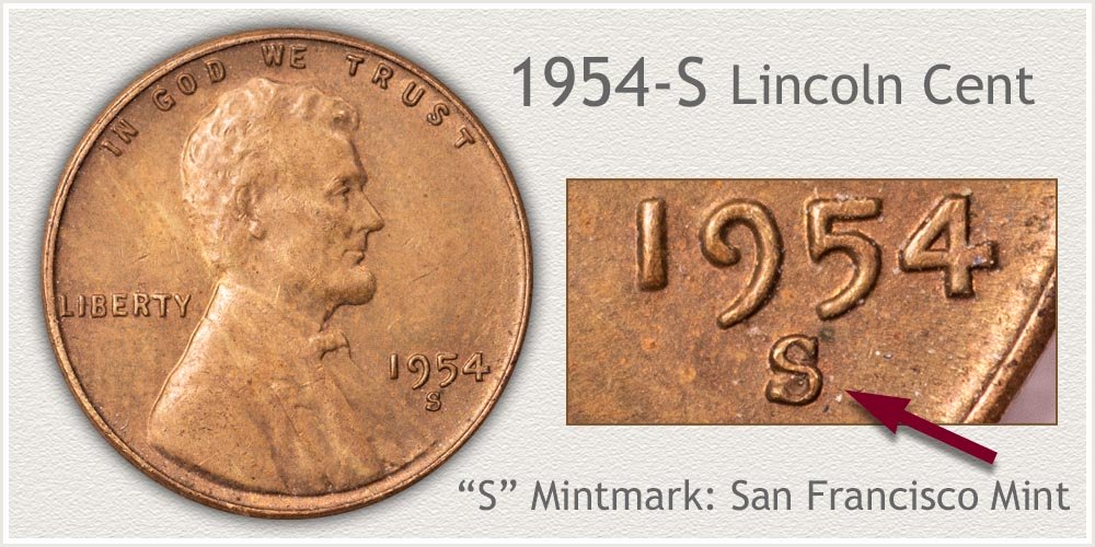 1954-S Lincoln Penny