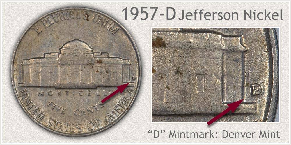 nicho★ 1957 Jefferson Nickel No Mint Mark | eBay