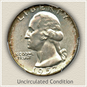 1957 Quarter Uncirculated Condition