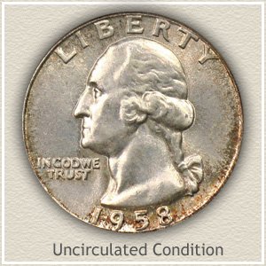 1958 Quarter Uncirculated Condition