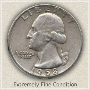 1958 Quarter Extremely Fine Condition