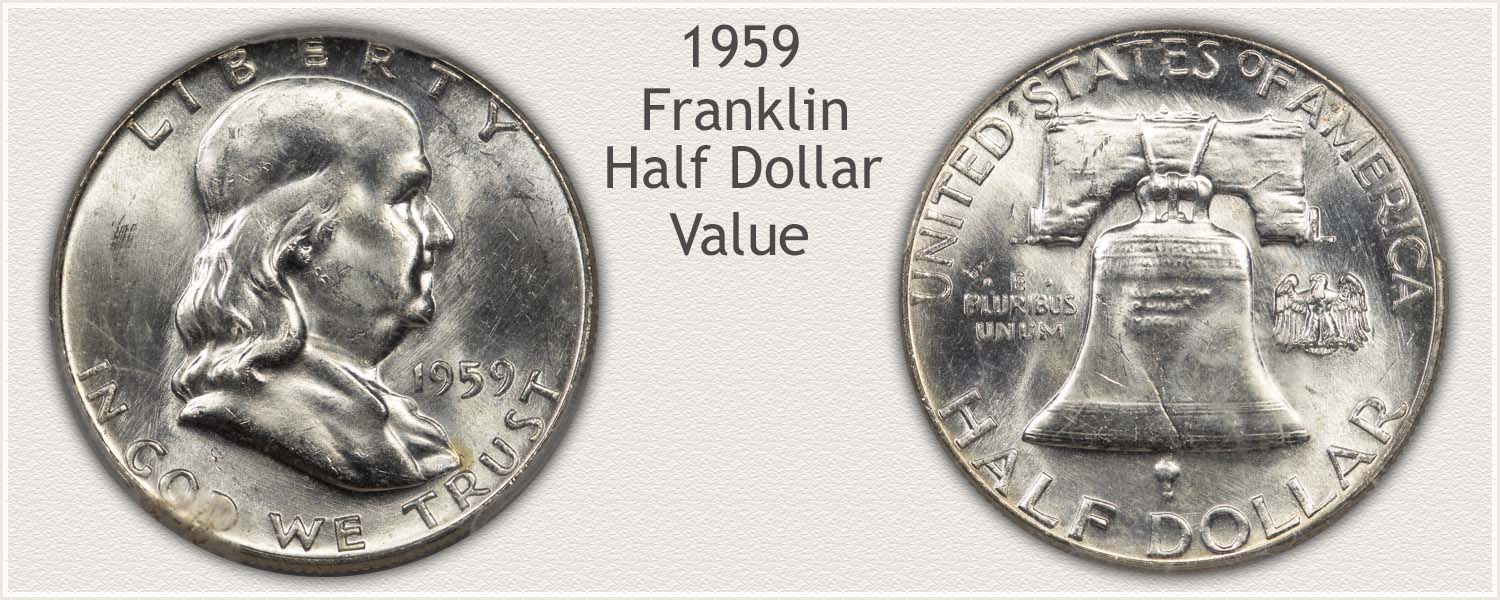 1959 Half Dollar - Franklin Half Series - Obverse and Reverse View