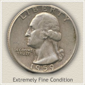 1959 Quarter Extremely Fine Condition