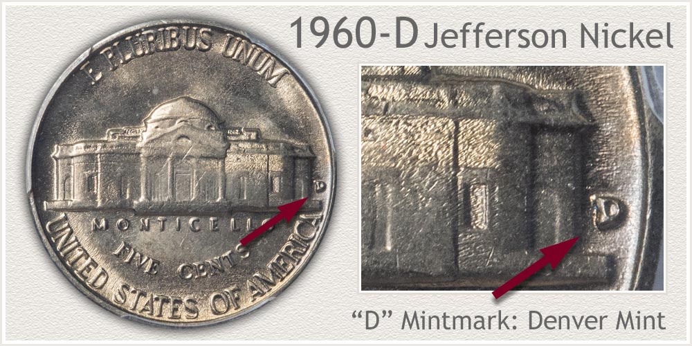 1960-D Jefferson Nickel