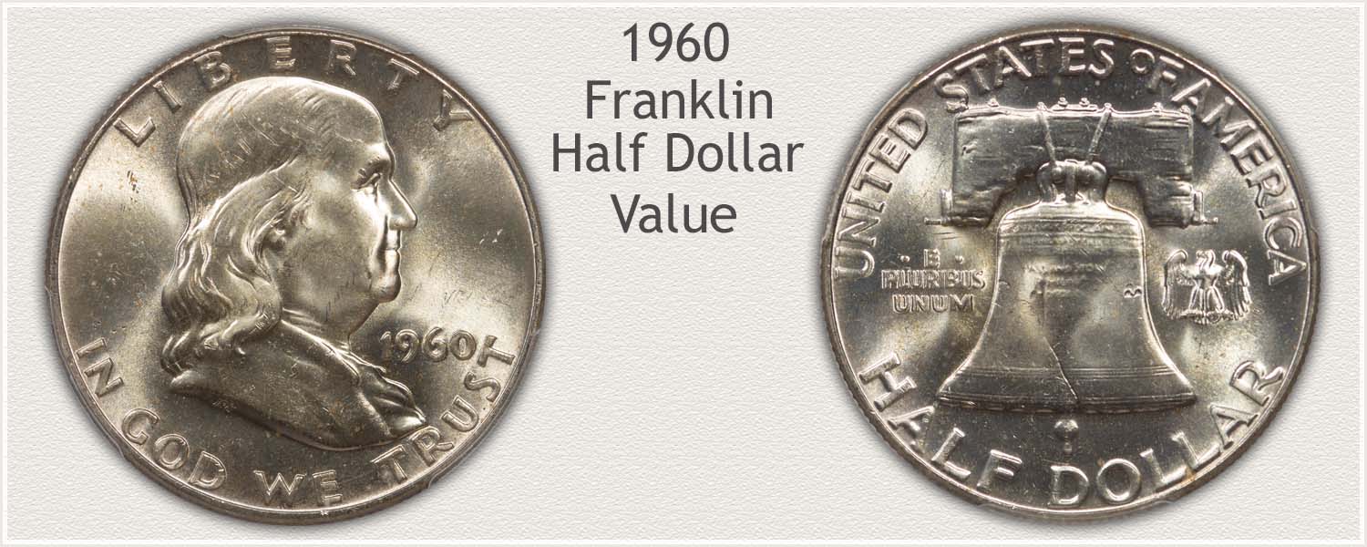 1960 Half Dollar - Franklin Half Series - Obverse and Reverse View