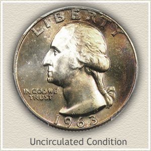 1963 Quarter Uncirculated Condition