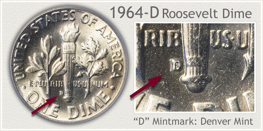 1964-D Roosevelt Dime