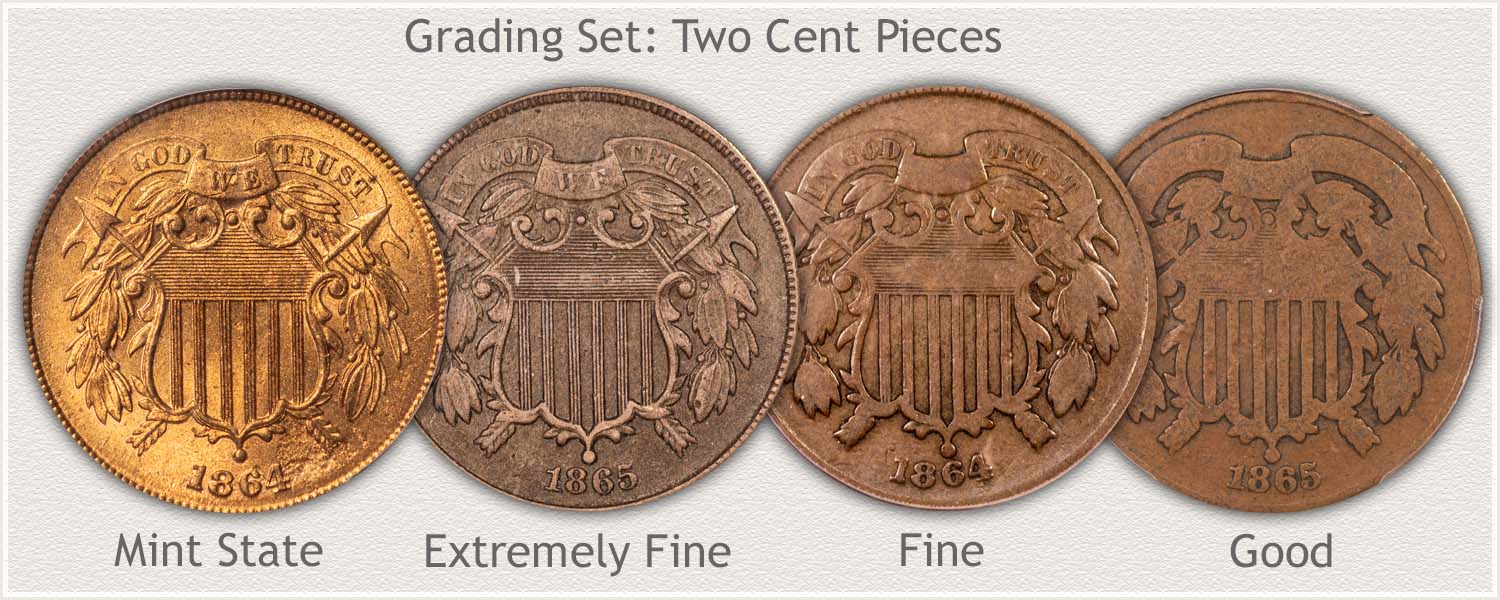 Two Cent Pieces Grading Set