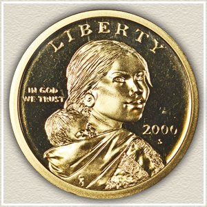 Obverse 2000 Sacagawea Dollar