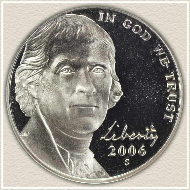 Obverse 2006 Monticello Nickel