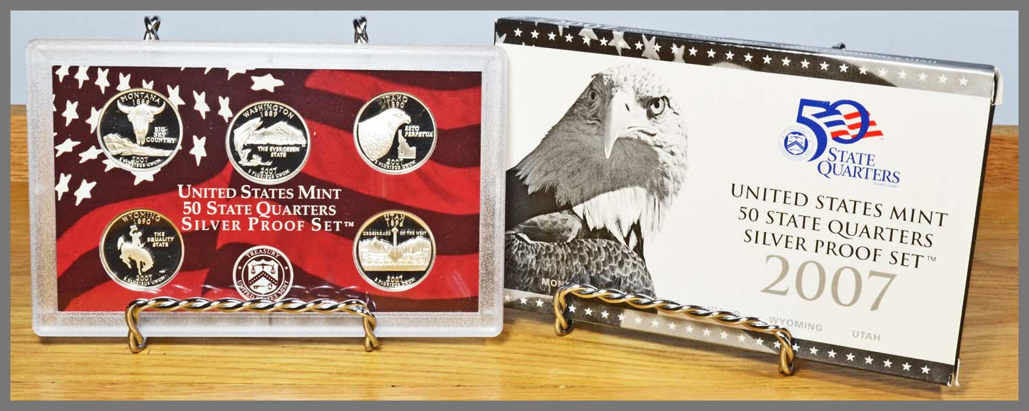 2007 Silver State Quarter Proof Set and Package