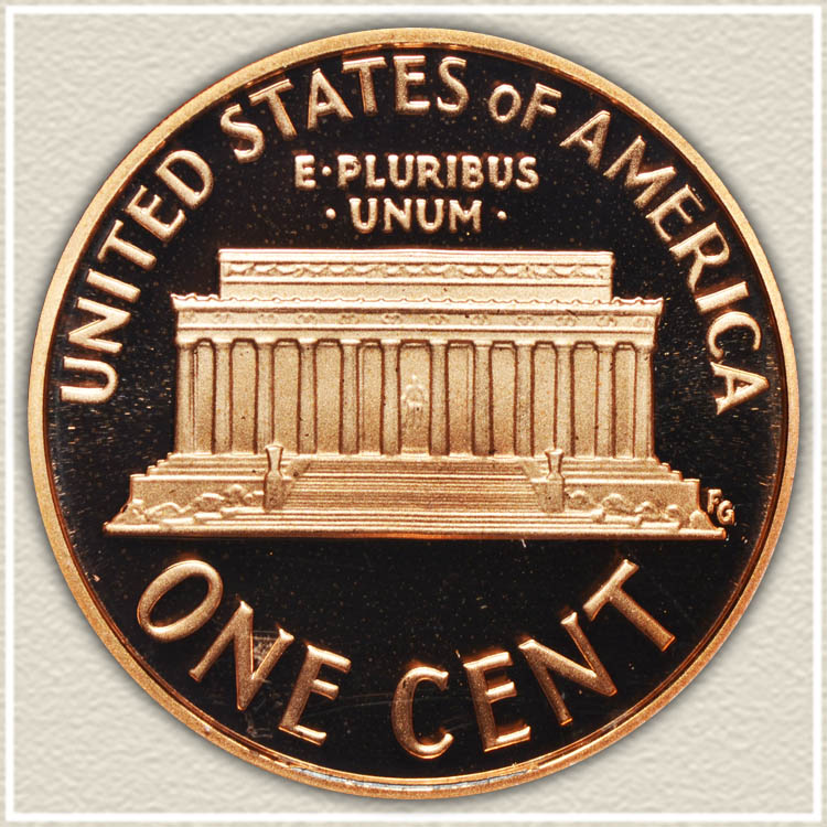 2008 Memorial Proof Cent Reverse
