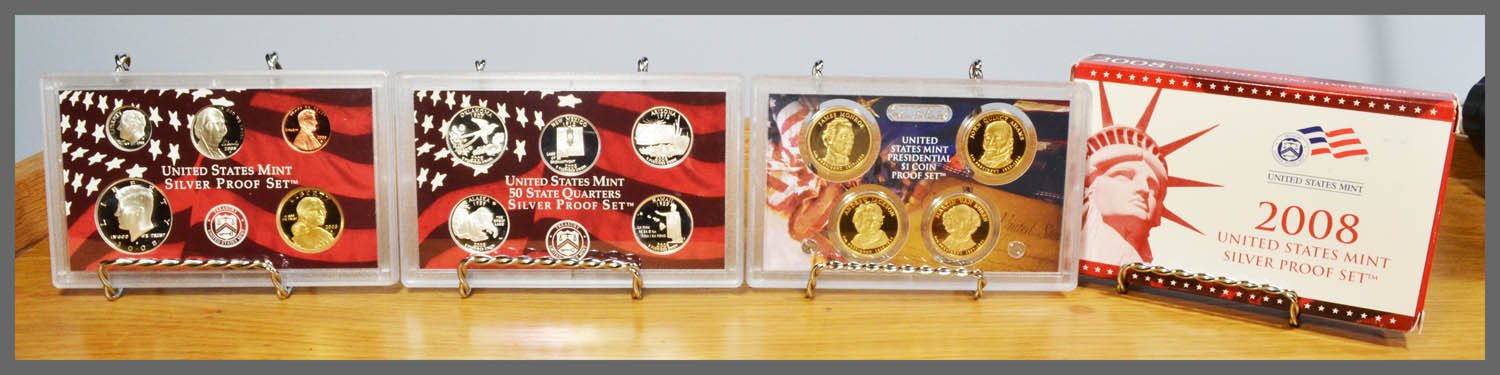 2008 Silver 14-Coin Proof Set and Package