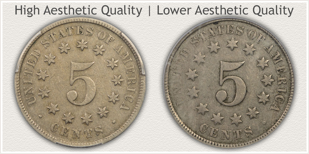 Comparing Aesthetic Qualities on the Reverse Shield of Nickels