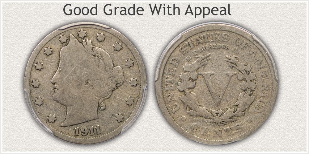Appealing Quality Good Grade Liberty Nickel