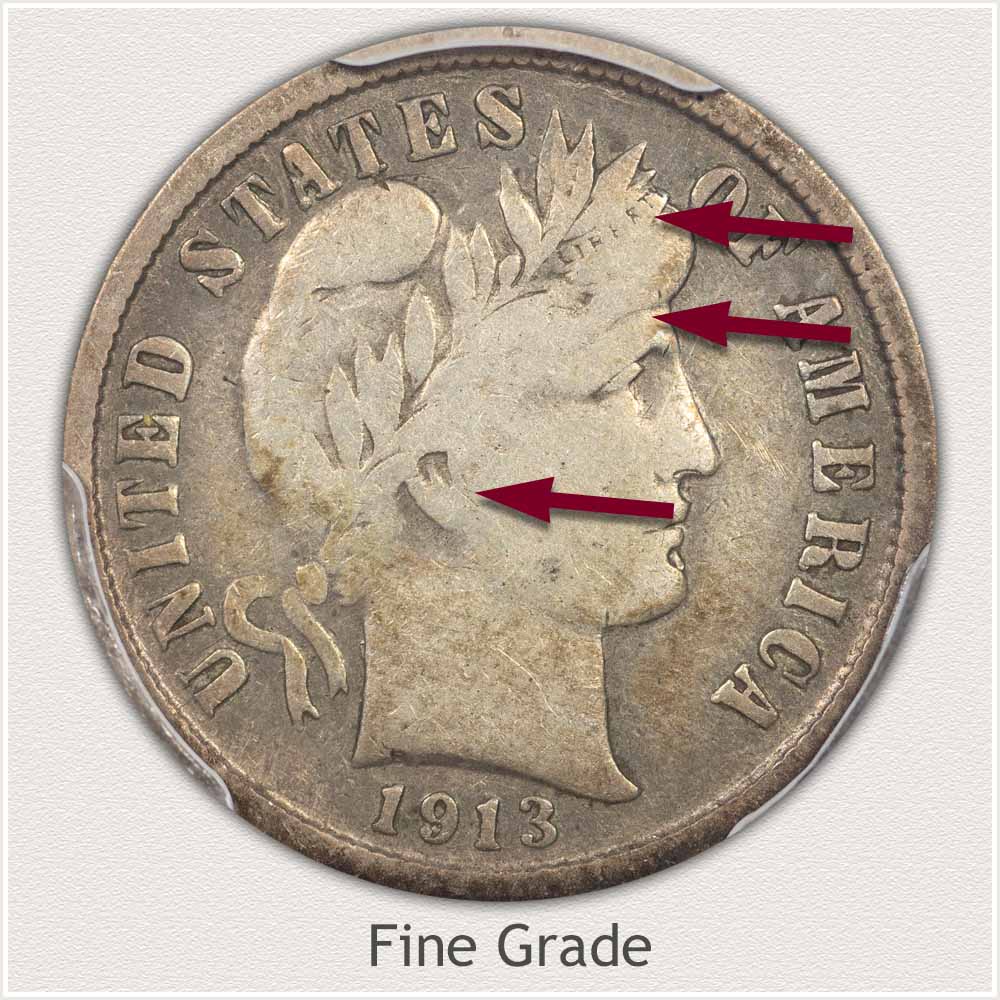 Fine Grade Barber Dime