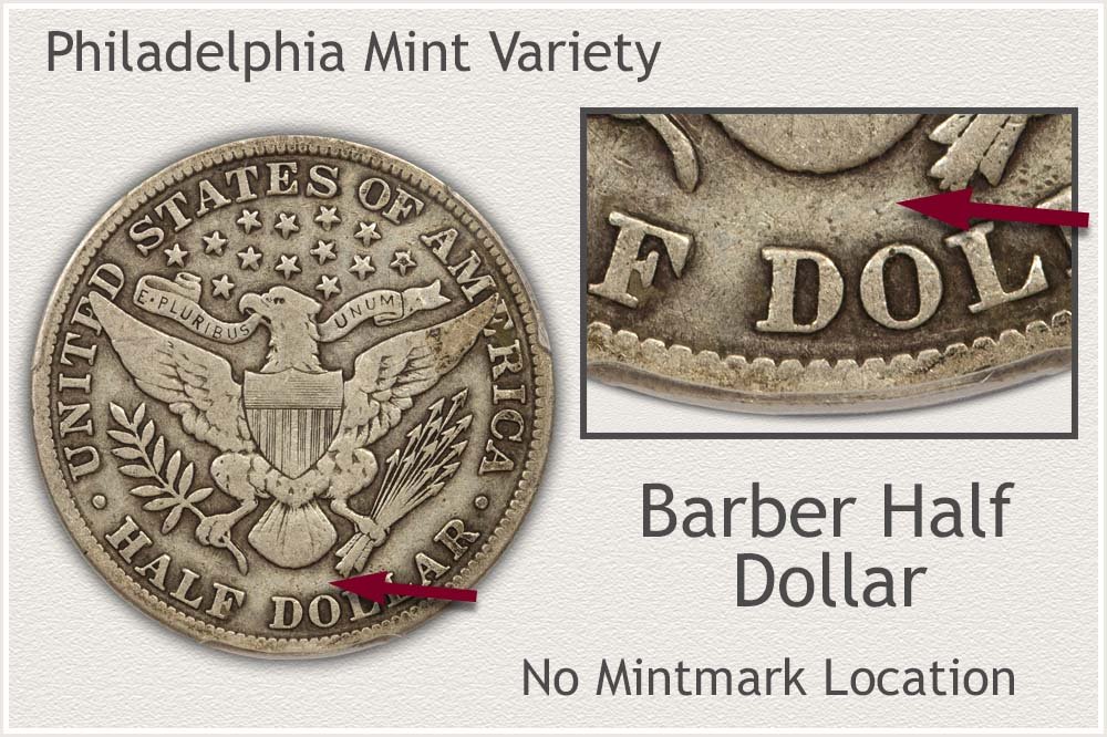 Philadelphia Mint Barber Half Dollar
