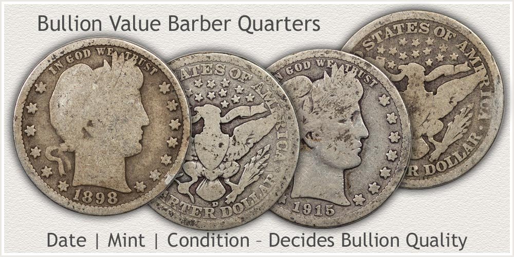 Barber Quarter Bullion Condition