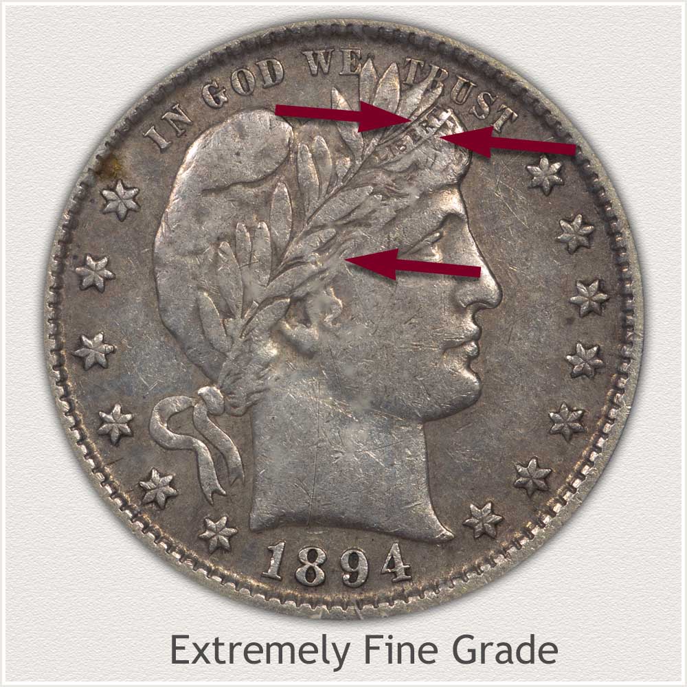 Barber Quarter Extremely Fine Grade