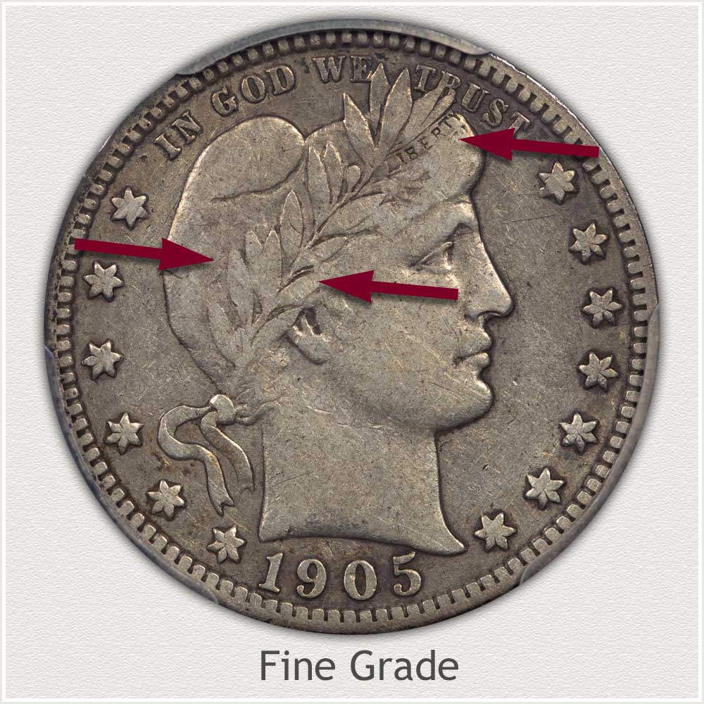 Fine Grade Barber Quarter