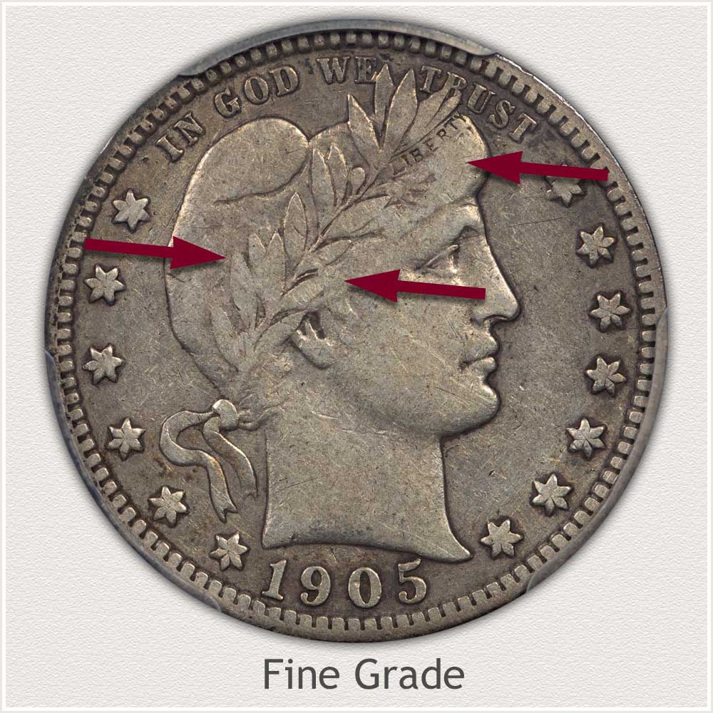 Fine Grade Barber Quarter