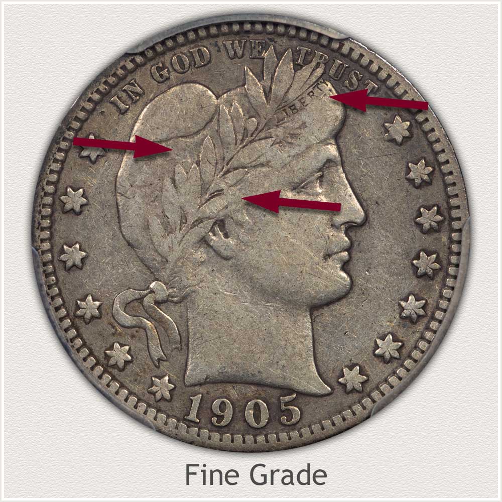 Fine Grade Barber Quarter