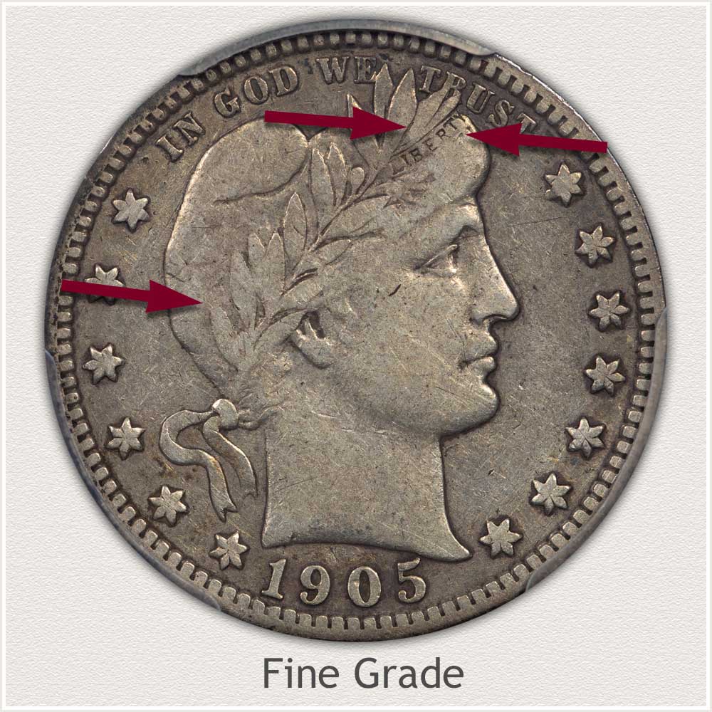 Fine Grade Barber Quarter