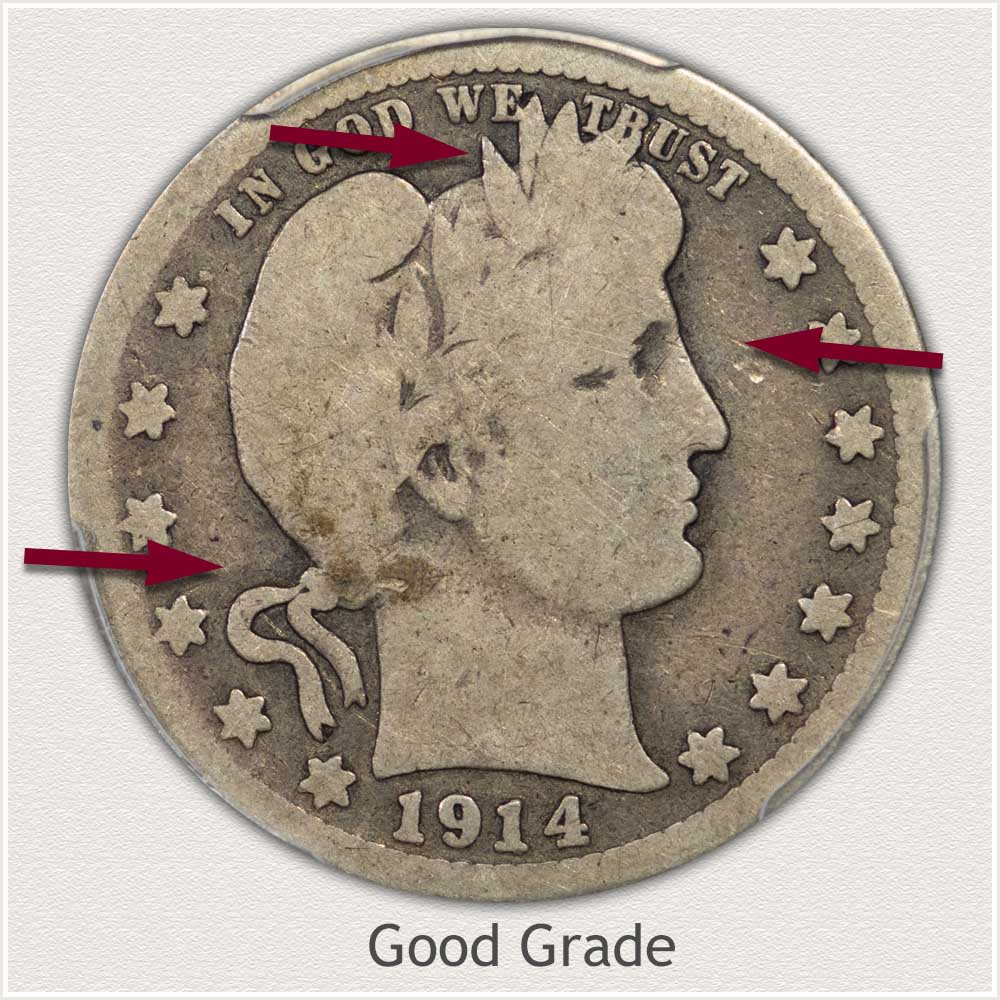 Barber Quarter in Good Grade