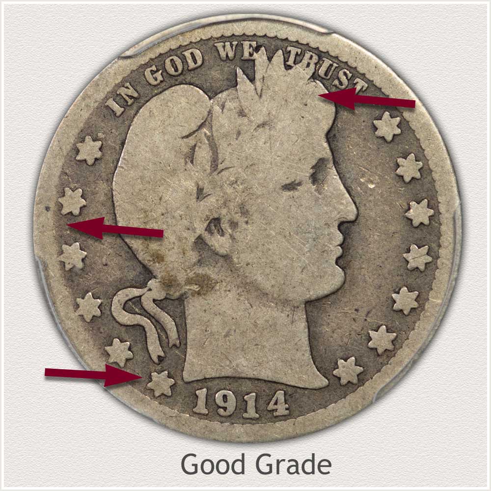 Barber Quarter in Good Grade