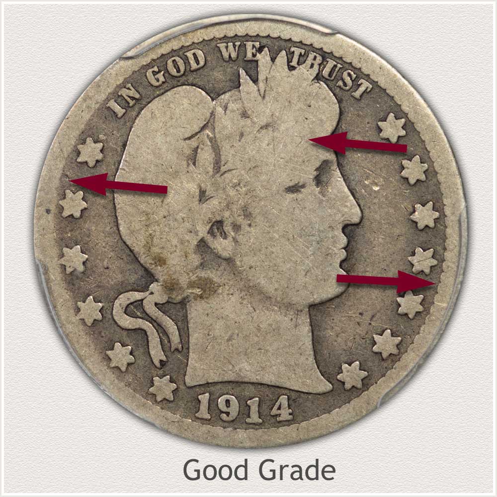 Barber Quarter in Good Grade