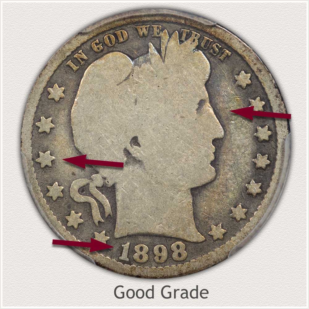 Barber Quarter in Good Grade