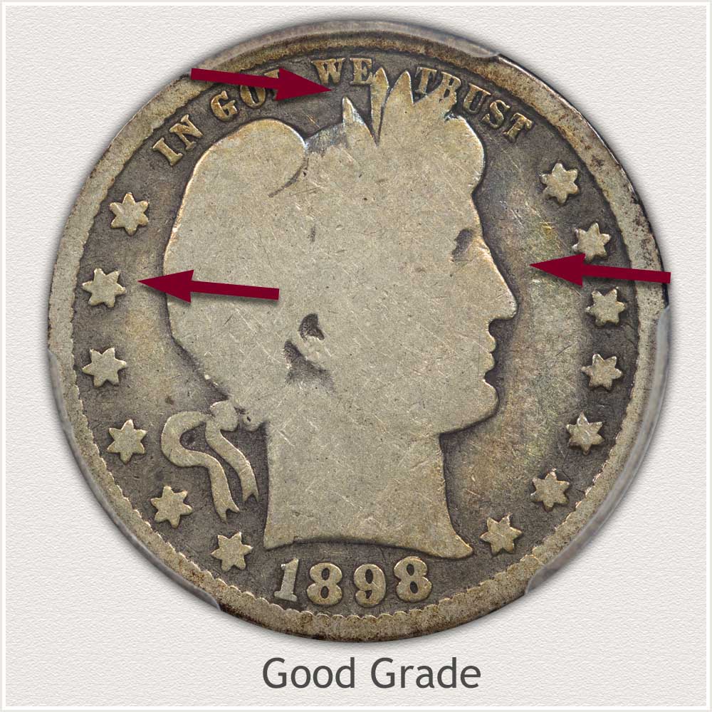 Barber Quarter in Good Grade