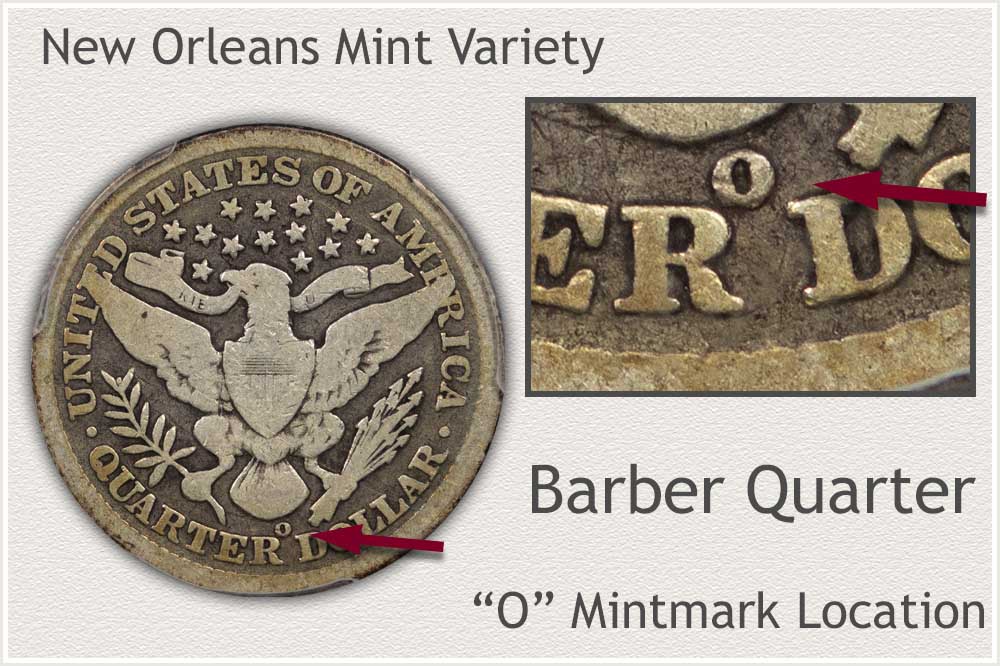 New Orleans Mint Barber Quarter