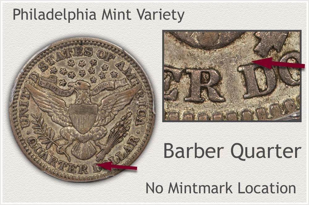 Philadelphia Mint Barber Quarter