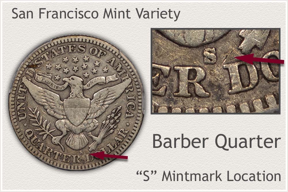 San Francisco Mint Barber Quarter